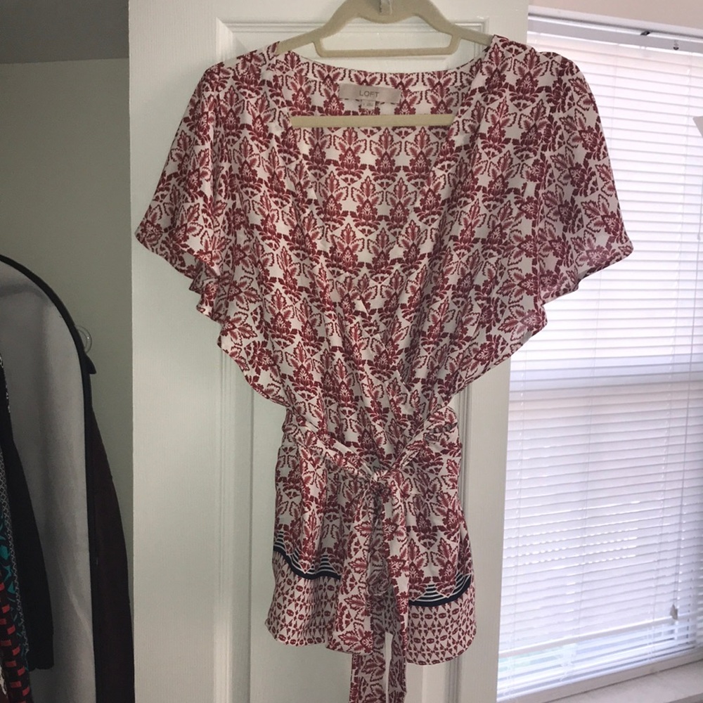 Loft Tie Waist Shirt